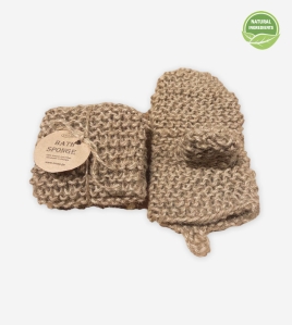 Jute Washcloth “Mitten”