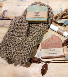 Jute Washcloth “Mitten”