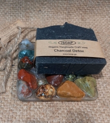Soap dish with Black Sea stones